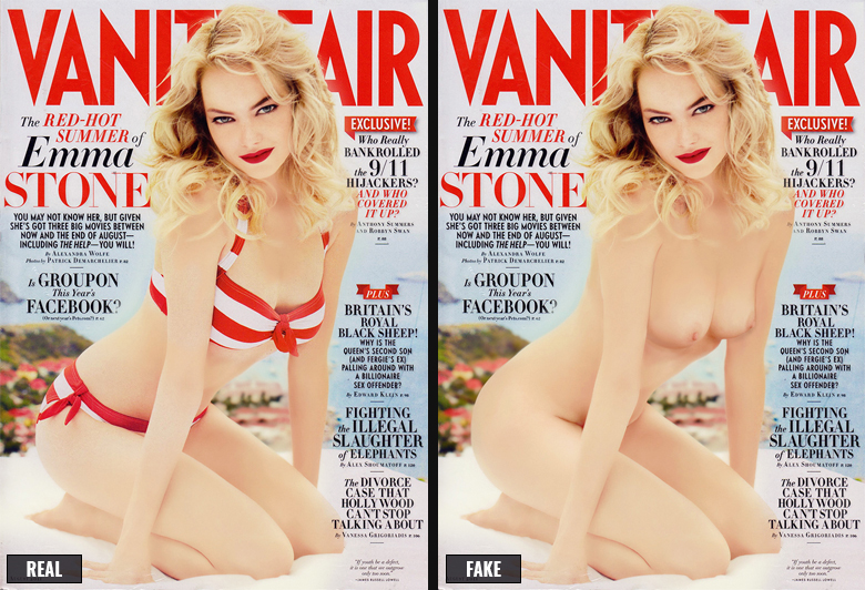 Emma Stone Fake Nudes Before After