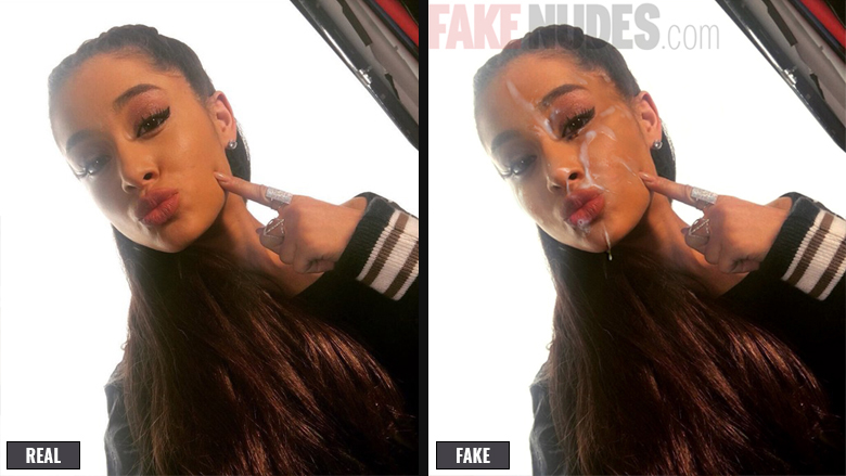 Ariana Grande Fake Facial Before After
