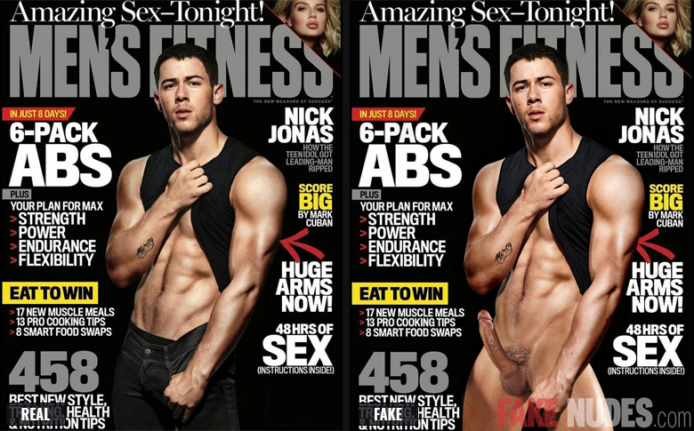 Nick Jonas Fake Nude Before After