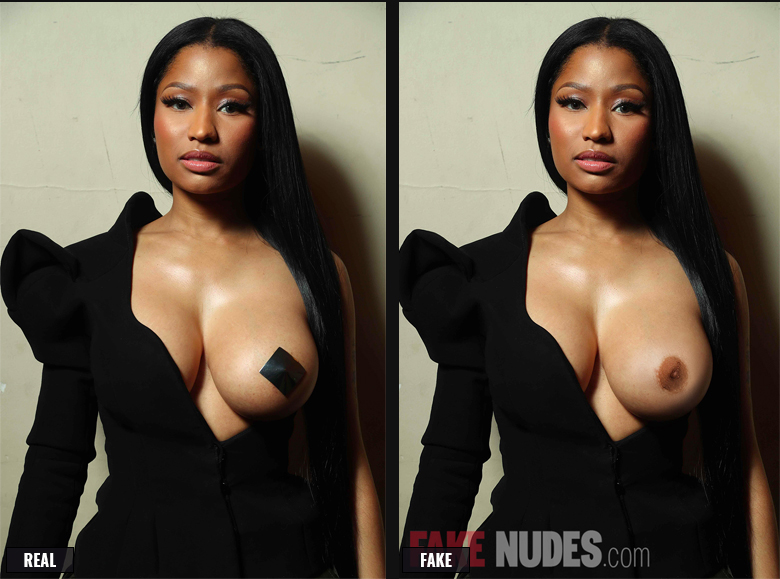 Nicki Minaj Fake Nude Before after