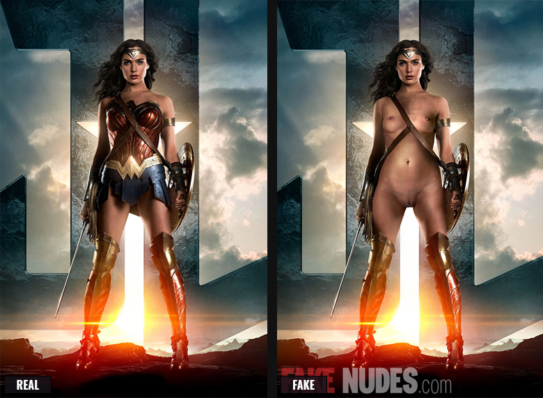 Wonder Woman Fake Nude Before After