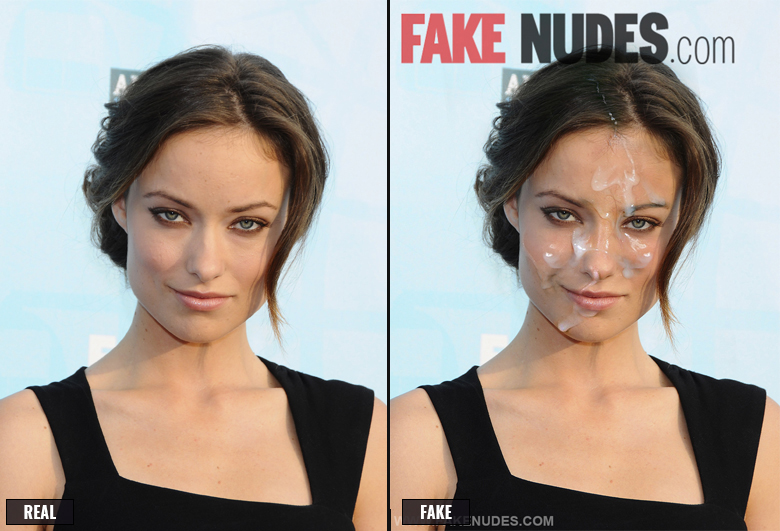 Olivia Wilde Fake Facial Before After