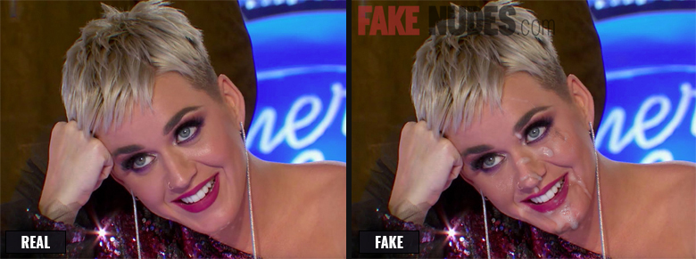 Katy Perry Fake Facial Before After