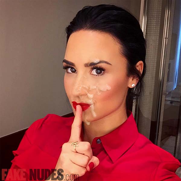 Demi Lovato Fake Cumshot