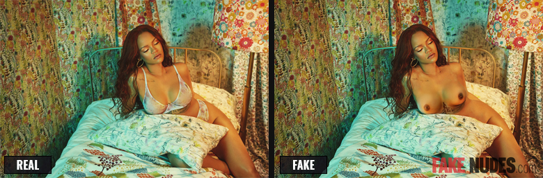 Rihanna Fake Nude Before After