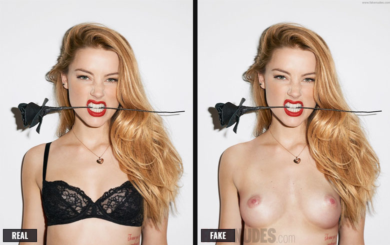 Amber Heard Fake Nudes Before After