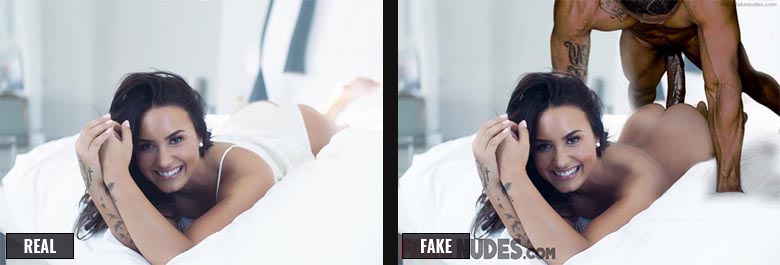 Demi Lovato fake porn before after