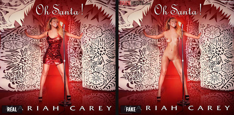 Mariah Carey Fake Nude Before After