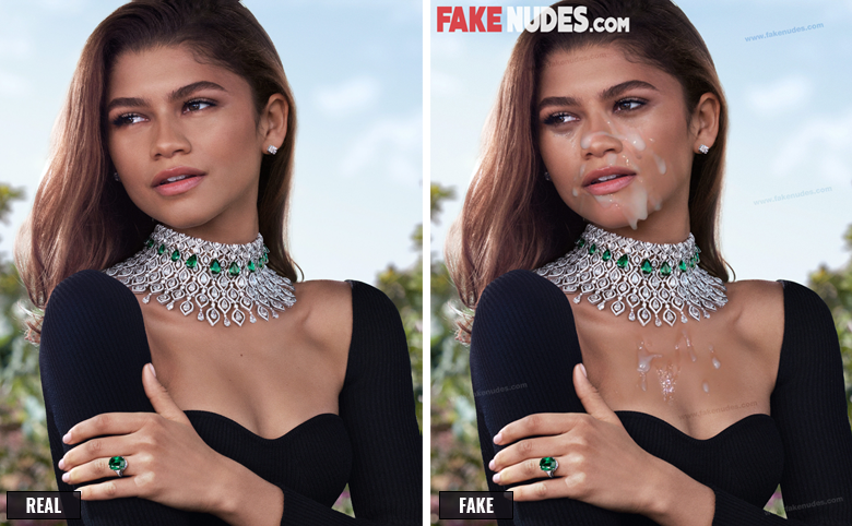 Zendaya Fake Cum Before After