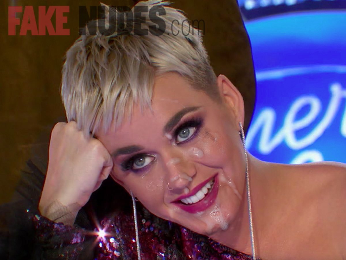 Katy Perry Fake Facial Cum